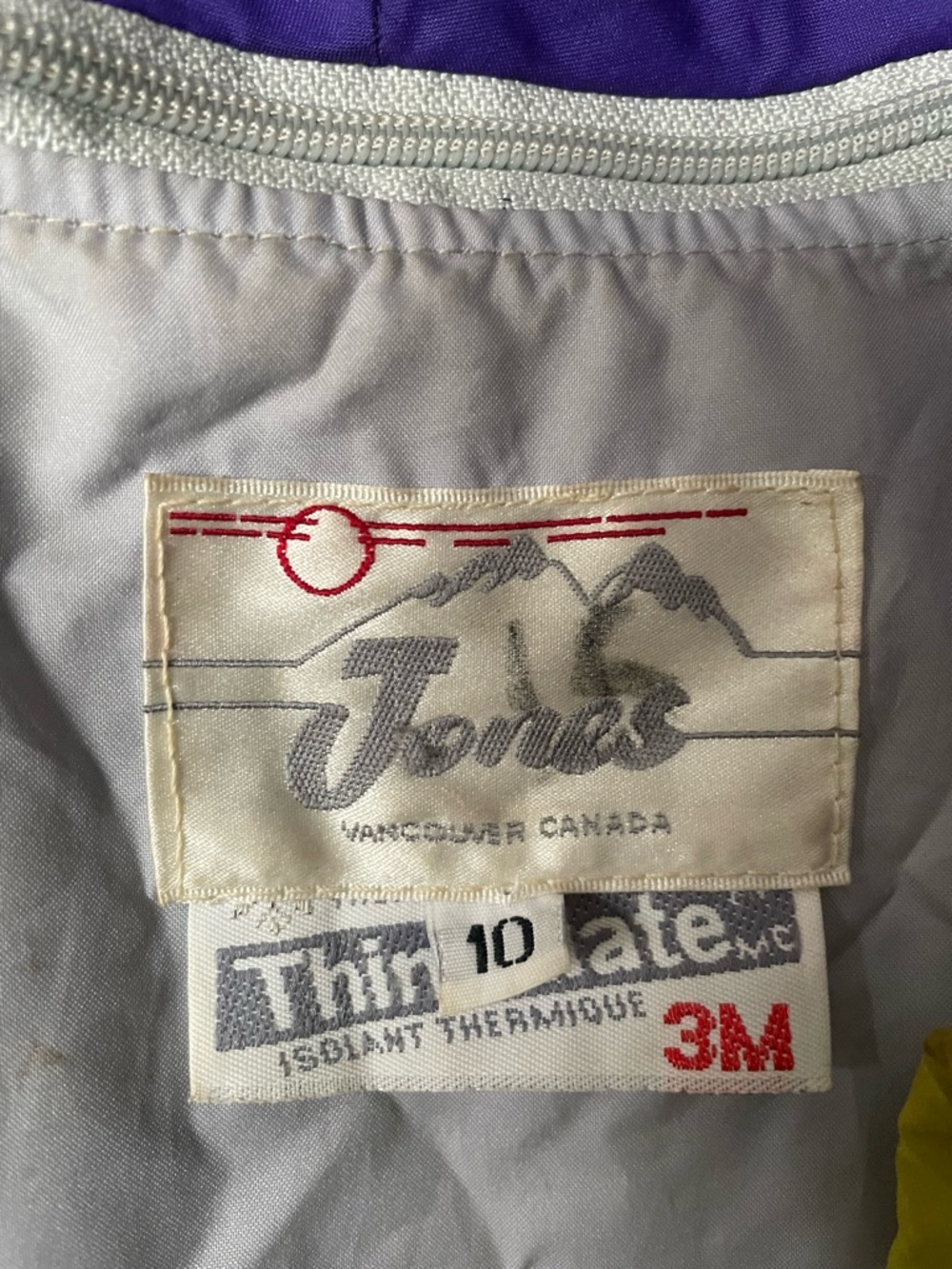 90s Vintage Jones Vancouver Canada Longline Parka Jacket Lime Green Retro Ski - Picture 11 of 11